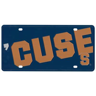 Syracuse Orange Full Color Mega Inlay License Plate