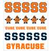 Syracuse Orange Multi-Purpose Vinyl Sticker Sheet