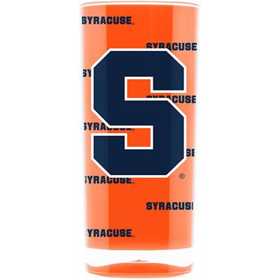 Syracuse Orange Acrylic Square Tumbler Glass - 16 oz