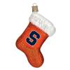 Syracuse Orange Glass Christmas Ornament - Stocking