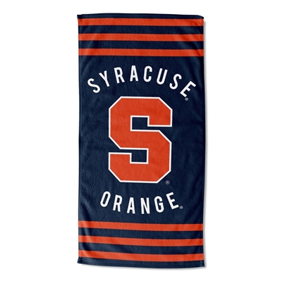 Syracuse Orange Stripes Beach Towel