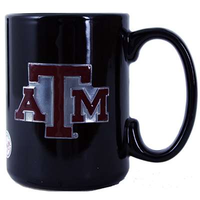 Texas A&M Aggies 15oz Black Ceramic Mug