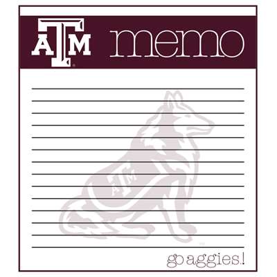 Texas A&M Aggies Memo Note Pad - 2 Pads