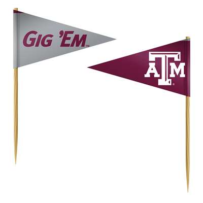 Texas A&M Aggies Toothpick Flag - 36 Pack