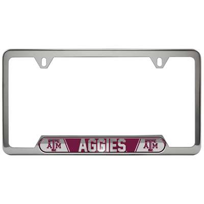 Texas A&M Aggies Stainless Steel License Plate Frame