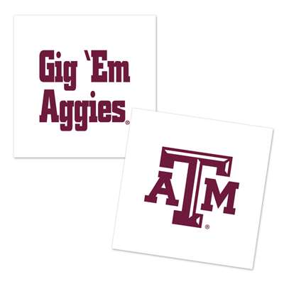 Texas A&M Aggies Temporary Tattoo - 4 Pack