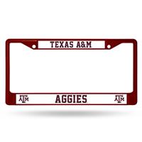 Texas A&M Aggies Team Color Chrome License Plate Frame