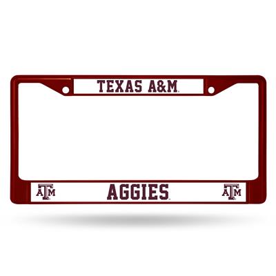 Texas A&M Aggies Team Color Chrome License Plate Frame