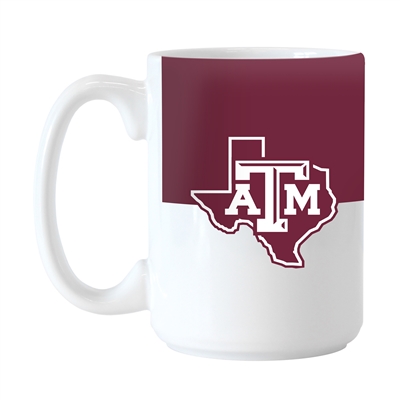 Texas A&M Aggies 15oz Colorblock Ceramic Mug