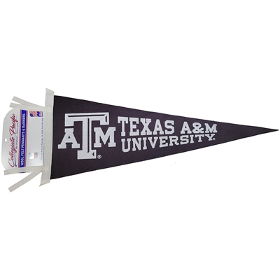 Texas A&M Aggies Wool Felt Pennant - 9" x 24" - Vi