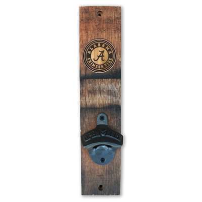 Alabama Crimson Tide Barrel Stave Wall Mount Bottle Opener