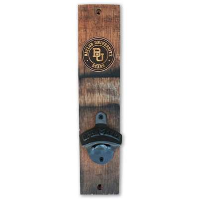 Baylor Bears Barrel Stave Wall Mount Bottle Opener