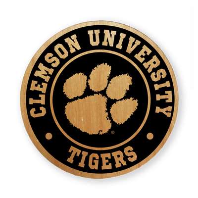 Clemson Tigers Alderwood Coasters - Set of 4