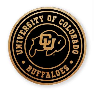 Colorado Buffaloes Alderwood Coasters - Set of 4