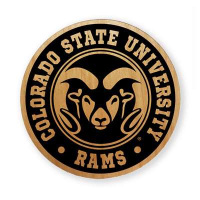 Colorado State Rams Alderwood Coasters - Set of 4