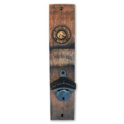 Boise State Broncos Barrel Stave Wall Mount Bottle Opener