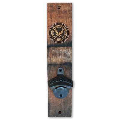 Eastern Washington Eagles Barrel Stave Wall Mount Bottle Opener