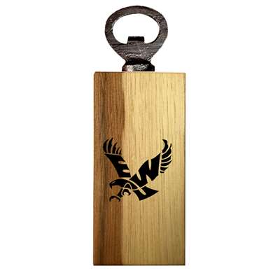 Eastern Washington Eagles Wooden Bottle Opener