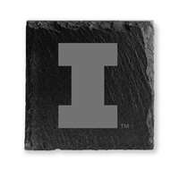 Illinois Fighting Illini Slate Coasters - Set of 4