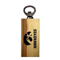 Iowa Hawkeyes Wooden Bottle Opener