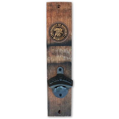 Kentucky Wildcats Barrel Stave Wall Mount Bottle Opener