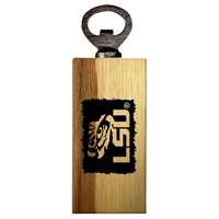 LSU Tigers Wooden Bottle Opener