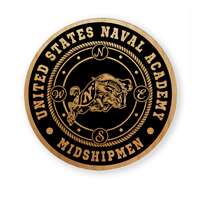 Navy Midshipmen Alderwood Coasters - Set of 4