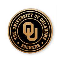 Oklahoma Sooners Alderwood Coasters - Set of 4