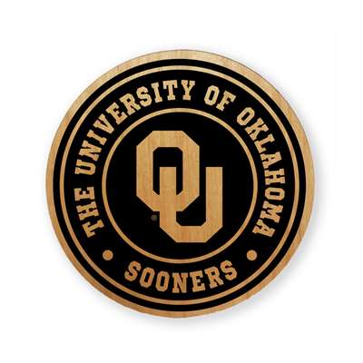 Oklahoma Sooners Alderwood Coasters - Set of 4