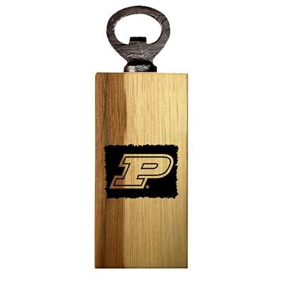 Purdue Boilermakers Wooden Bottle Opener