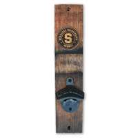 Syracuse Orange Barrel Stave Wall Mount Bottle Opener