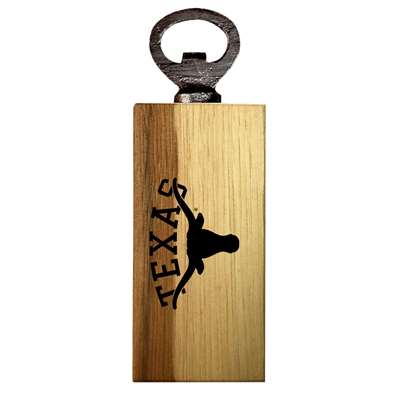 Texas Longhorns Wooden Bottle Opener