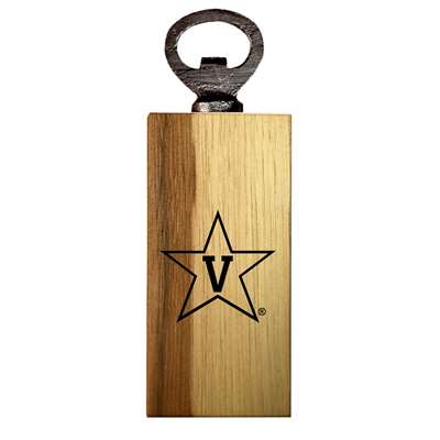 Vanderbilt Commodores Wooden Bottle Opener