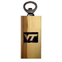 Virginia Tech Hokies Wooden Bottle Opener