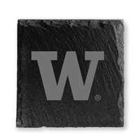 Washington Huskies Slate Coasters - Set of 4 - W Logo