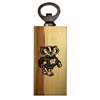 Wisconsin Badgers Wooden Bottle Opener