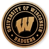 Wisconsin Badgers Alderwood Coasters - Set of 4 -