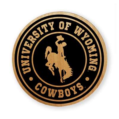 Wyoming Cowboys Alderwood Coasters - Set of 4