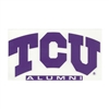 Tcu Horned Frogs Decal - Arched Tcu Over Alumni