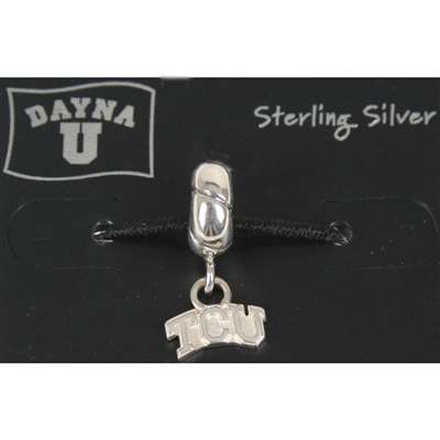 TCU Horned Frogs Sterling Silver Charm Bead