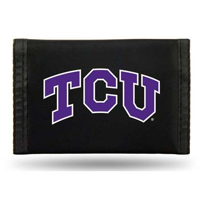 Tcu Horned Frogs Nylon Tri-Fold Wallet