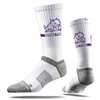 TCU Horned Frogs Strideline Premium Crew Sock - White