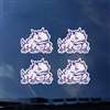 TCU Horned Frogs Transfer Decals - Set of 4