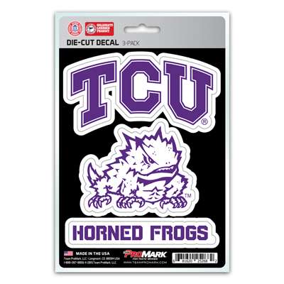 TCU Horned Frogs Decals - 3 Pack