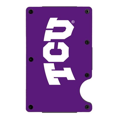 TCU Horned Frogs Aluminum RFID Cardholder