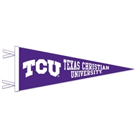 TCU Horned Frogs Wool Felt Pennant - 9" x 24"