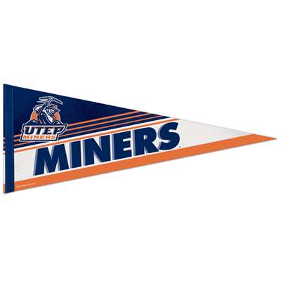 UTEP Miners Premium Pennant - 12" X 30"