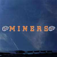 UTEP Miners Automotive Transfer Decal Strip