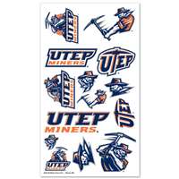 UTEP Miners Temporary Tattoos