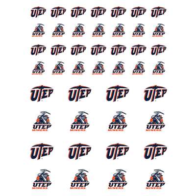 UTEP Miners Small Sticker Sheet - 2 Sheets